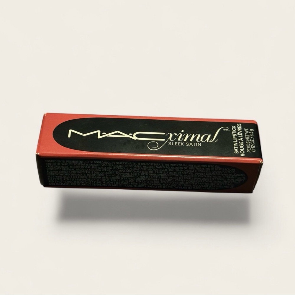 MAC MACximal Sleek Satin Lipstick 0.12 oz 826 Brick-o-la New In Box - Picture 11 of 11